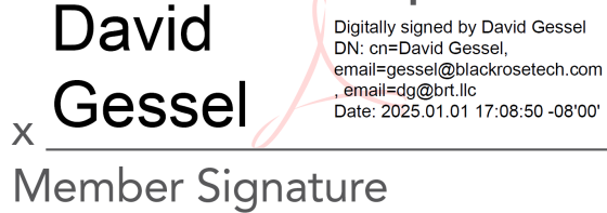 An image of a pdf digital signature